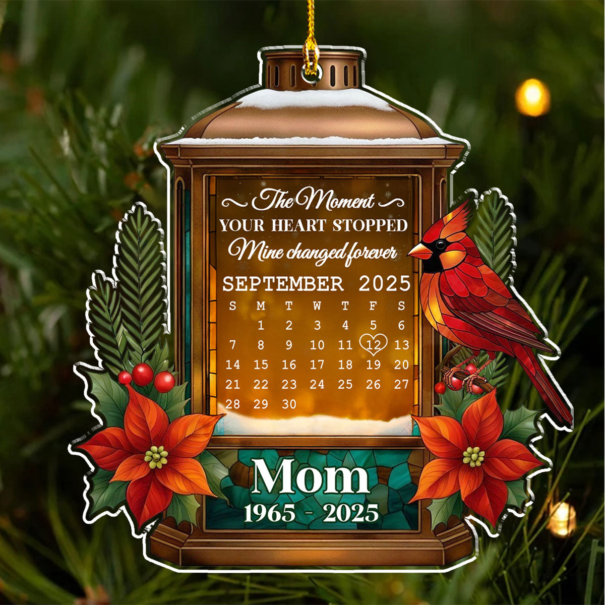 Peace Love Remembrance - Personalized Custom Acrylic Ornament