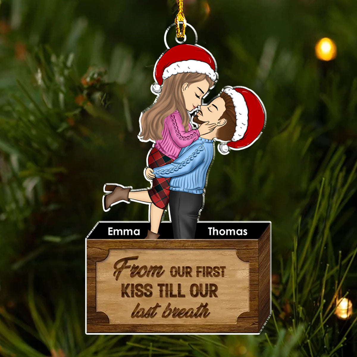 For The Best Partner - Personalized Custom Acrylic Ornament