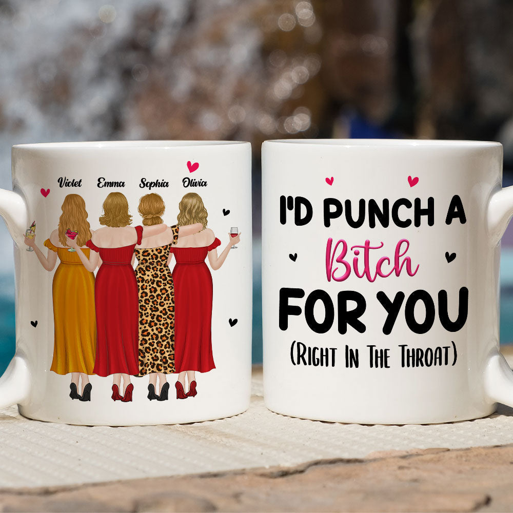 Right In The Throat - Personalized Custom Mug