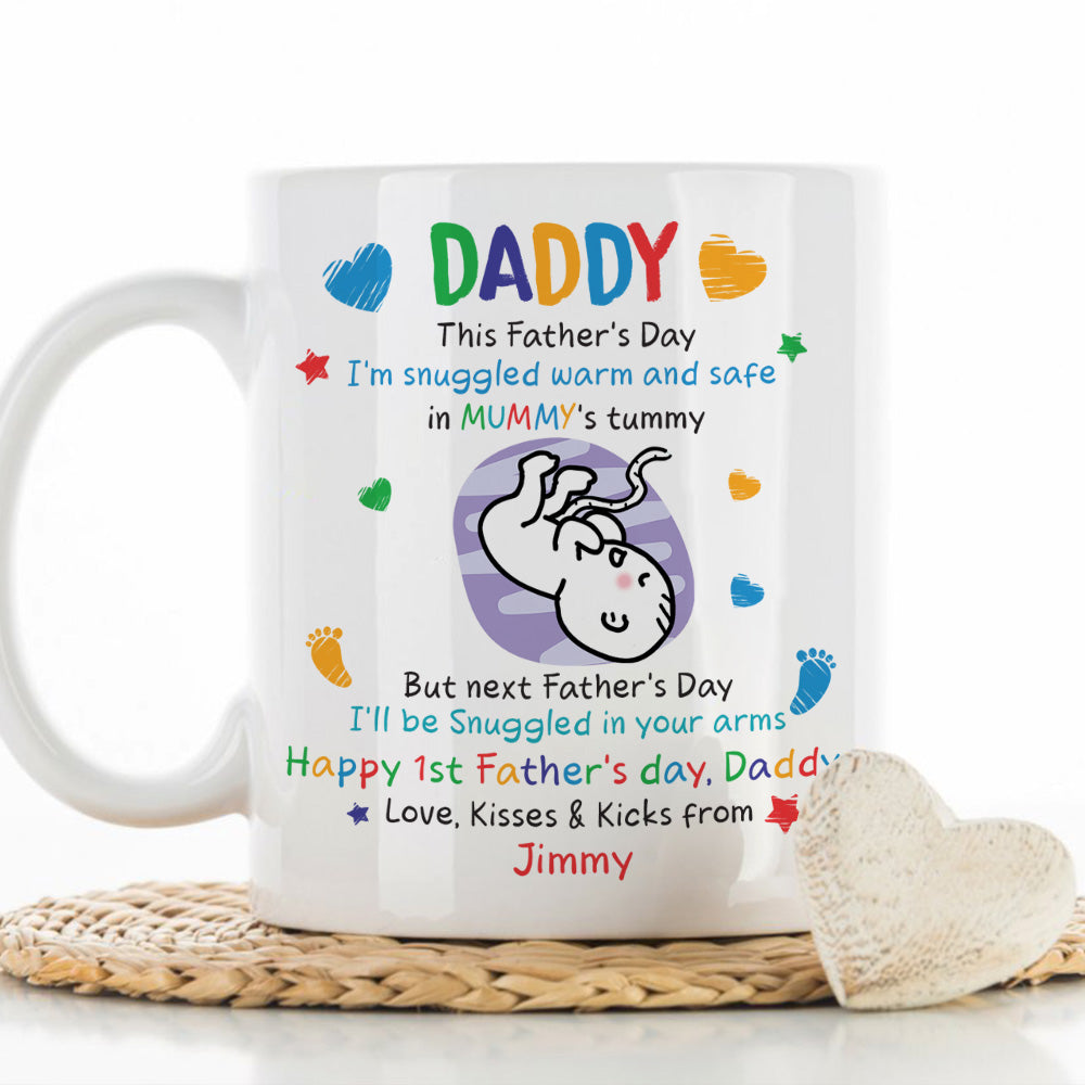 First Father's Day - Personalized Custom Coffee Mug