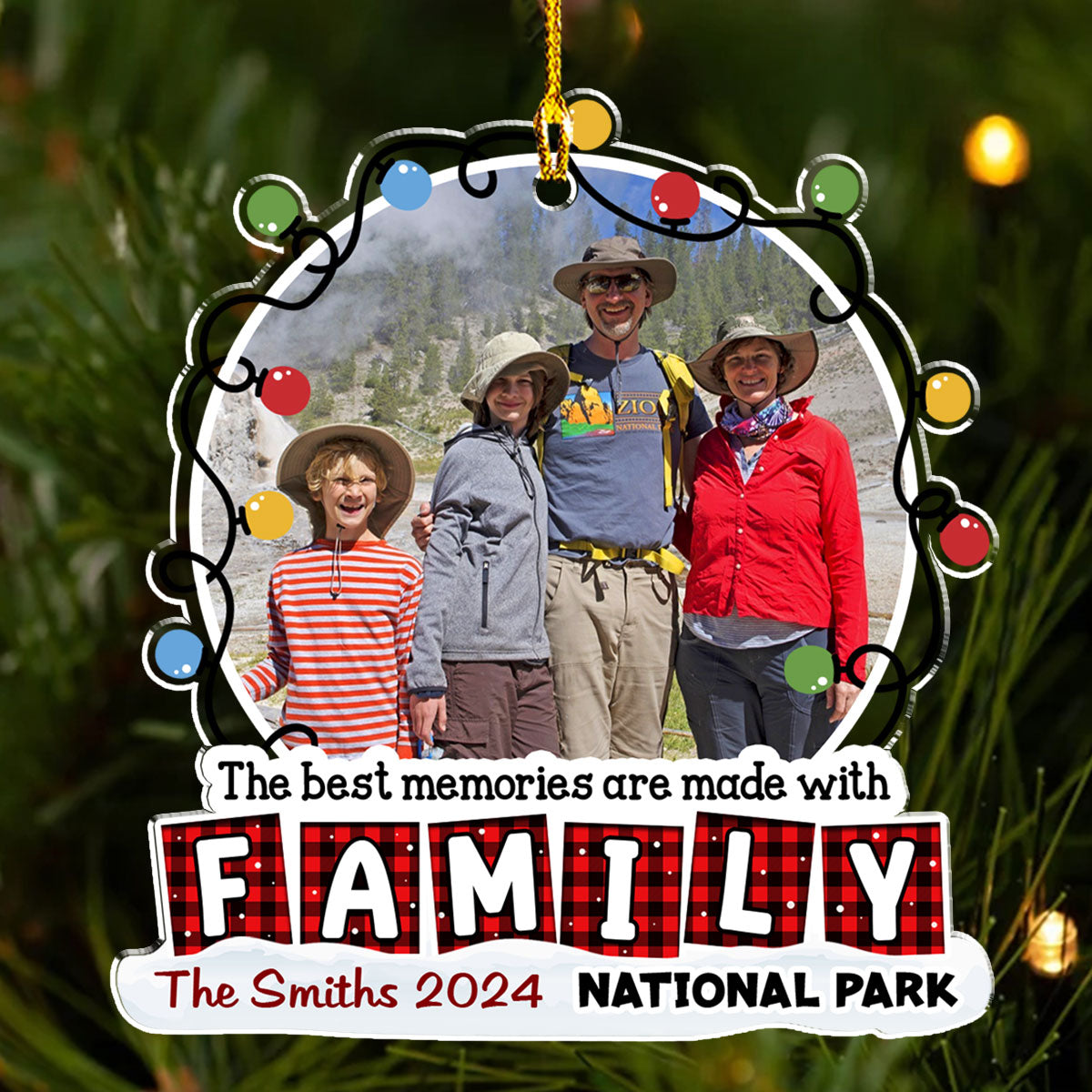 The Best Memories - Personalized Custom Acrylic Ornament