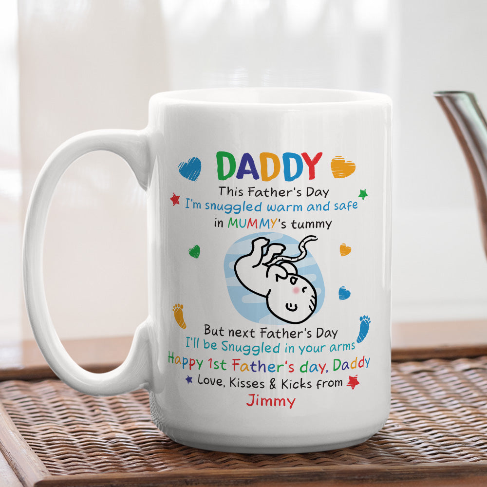 First Father's Day - Personalized Custom Coffee Mug
