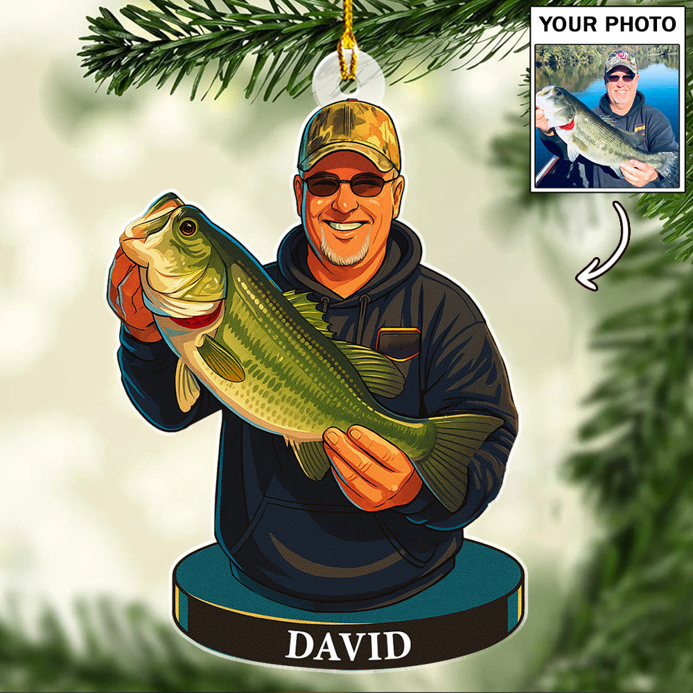 Hooked On Happiness - Personalized Custom Acrylic Ornament