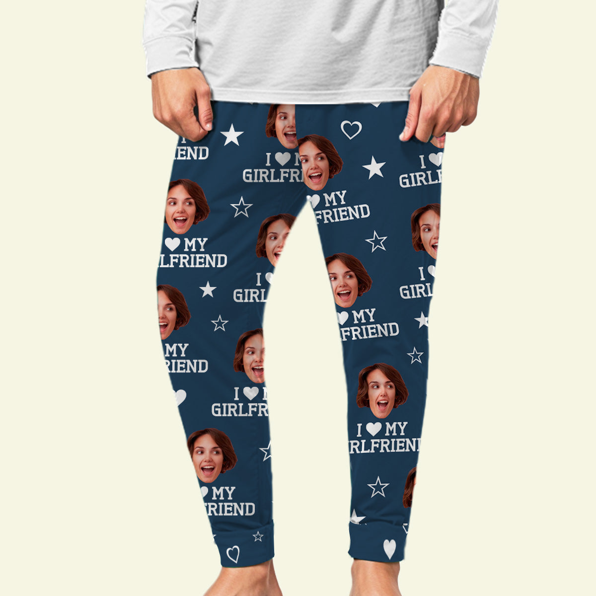 I Love My Lover - Personalized Custom Pajama Pants