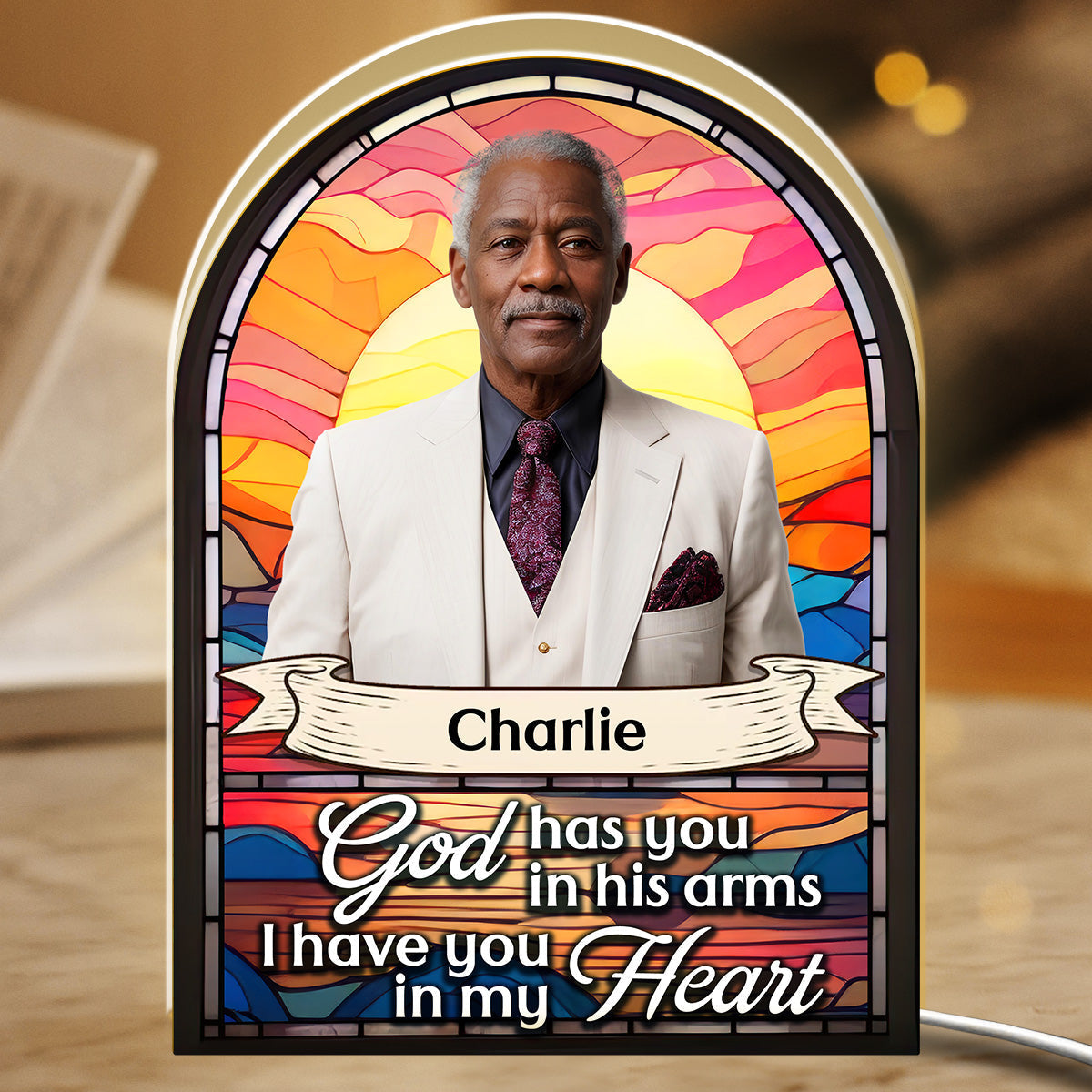 Shine In Our Hearts - Personalized Custom Light Box