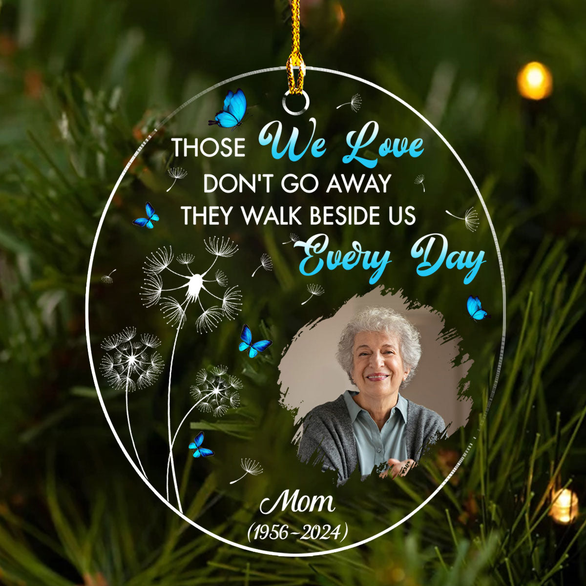 Not A Day Goes By - Personalized Custom Acrylic Ornament