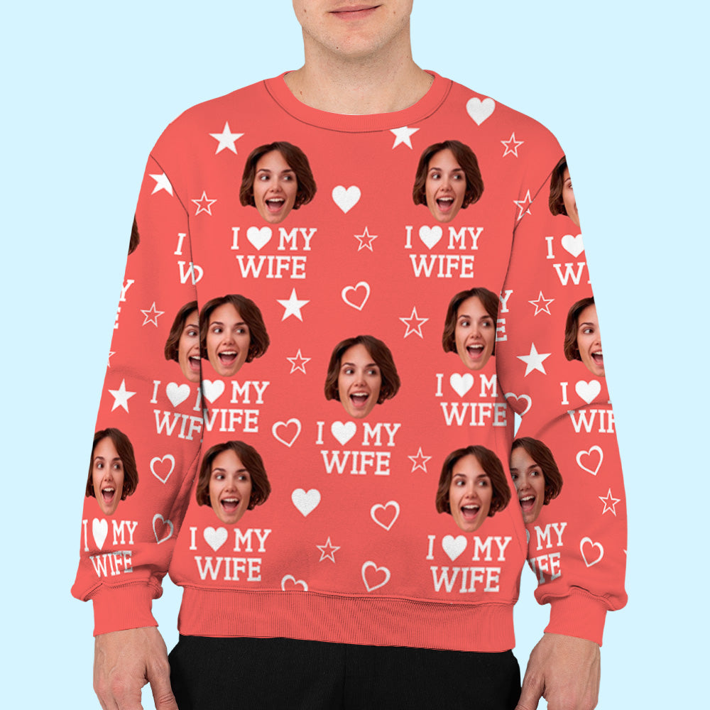 Together Is The Best Place To Be This Christmas - Personalized Custom All-Over-Print Sweatshirt