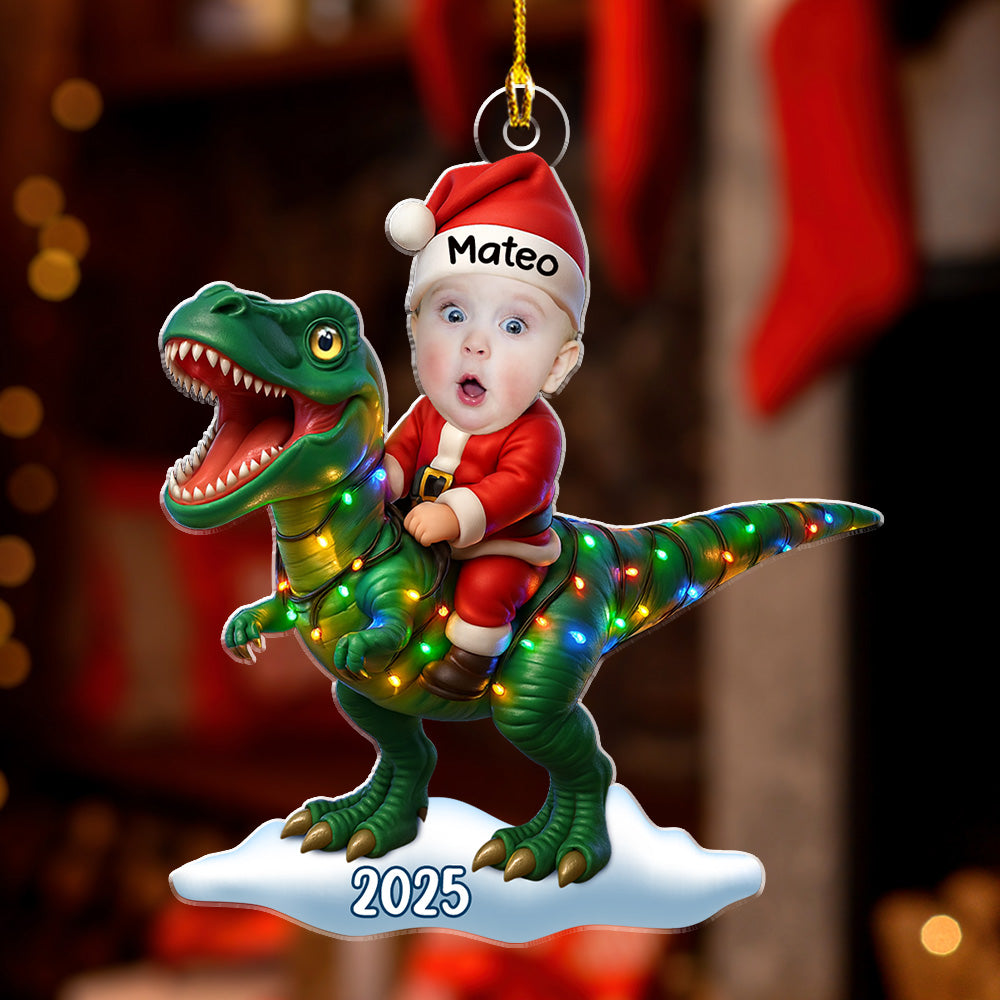 Baby Dinosaur - Personalized Custom Acrylic Ornament