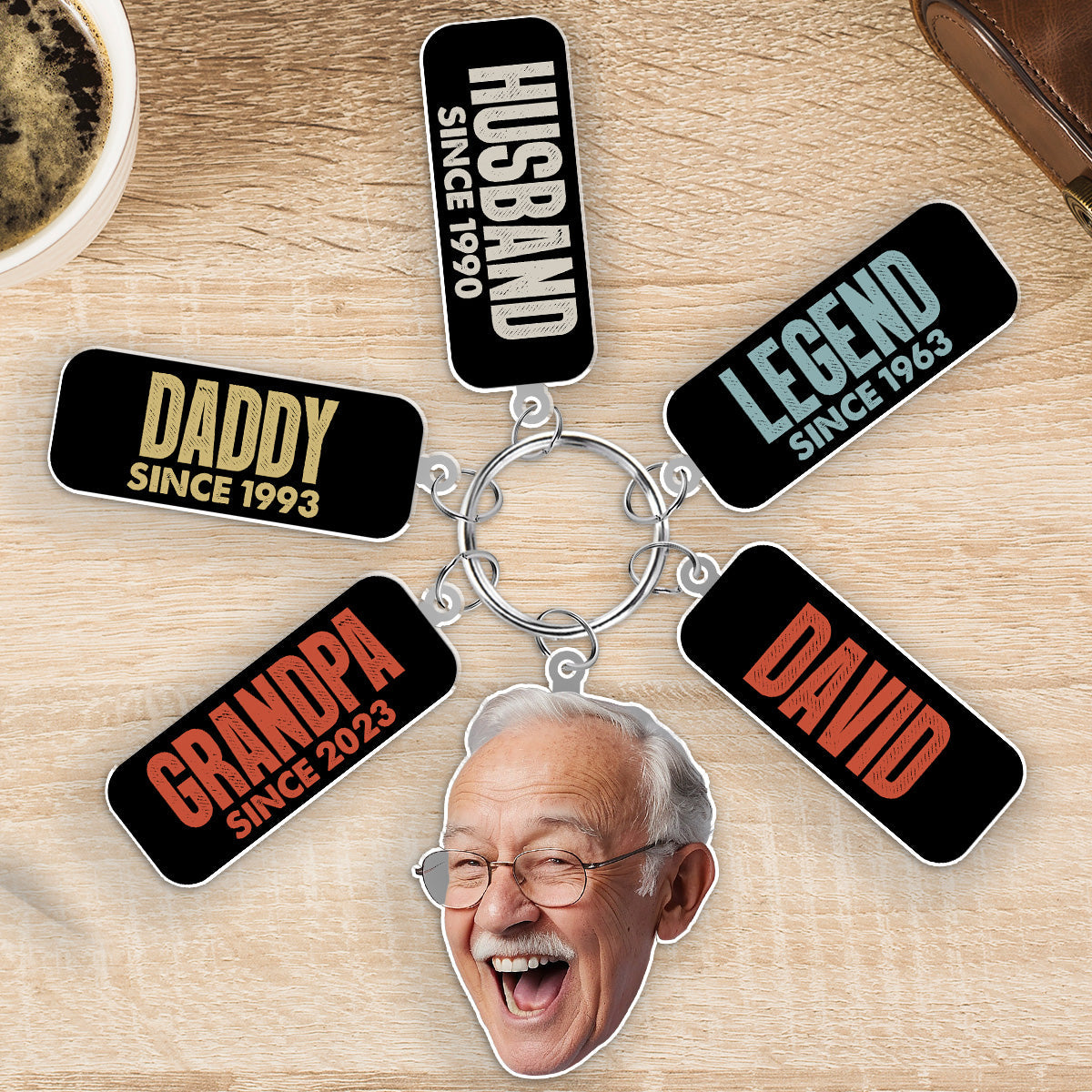 Legend Husband Daddy Papa - Personalized Acrylic Tag Keychain