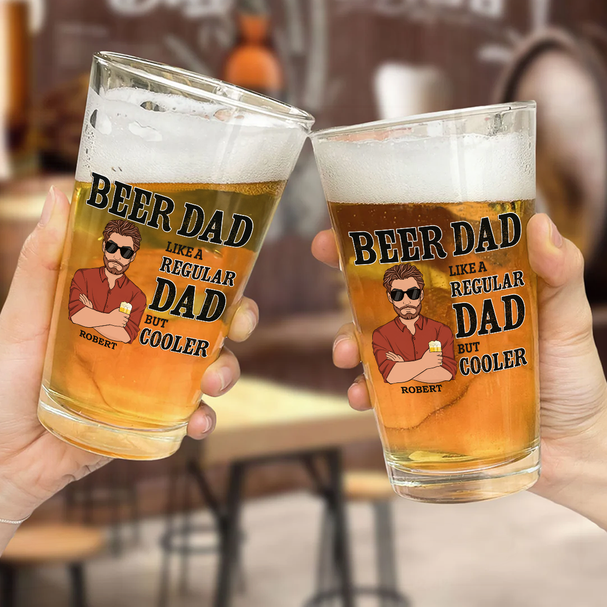 Beer Dad - Personalized Custom Beer Glass