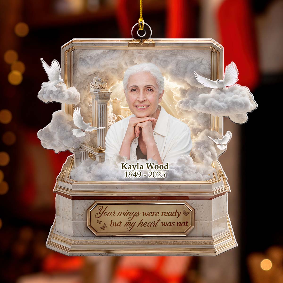 Your Wings Were Ready - Personalized Custom Acrylic Ornament