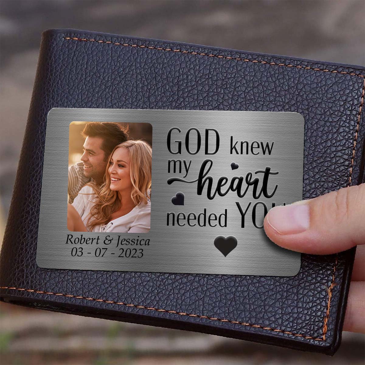 My Heart Needs You - Personalized Custom Wallet Card