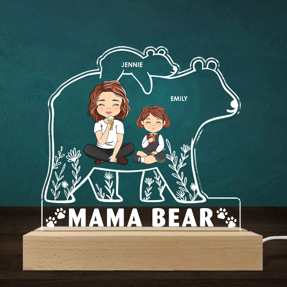Mama Bear - Personalized Custom LED Light