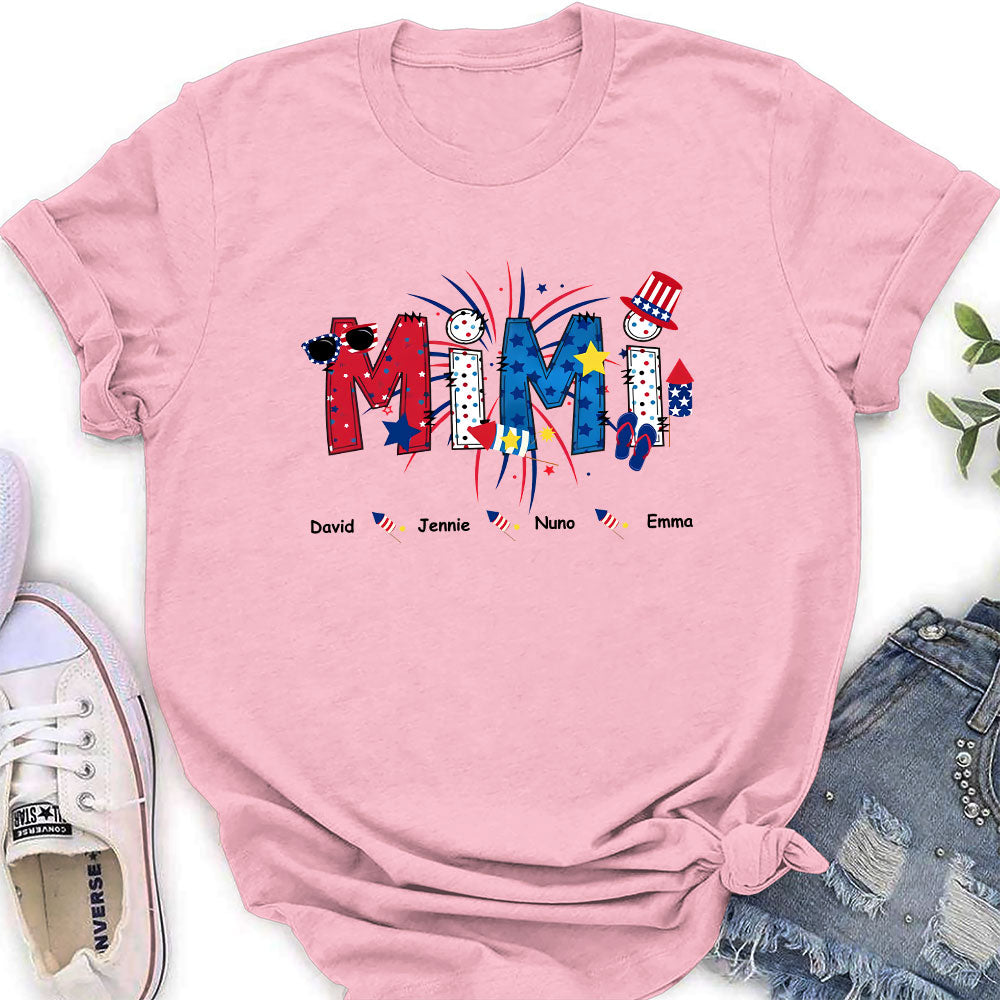 Great Mom Happy Holidays - Personalized Custom Women's T-shirt