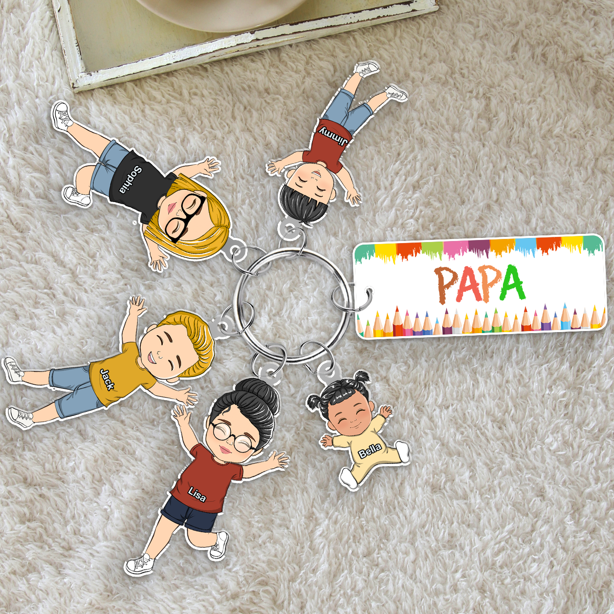 Our Grandkids - Personalized Acrylic Tag Keychain
