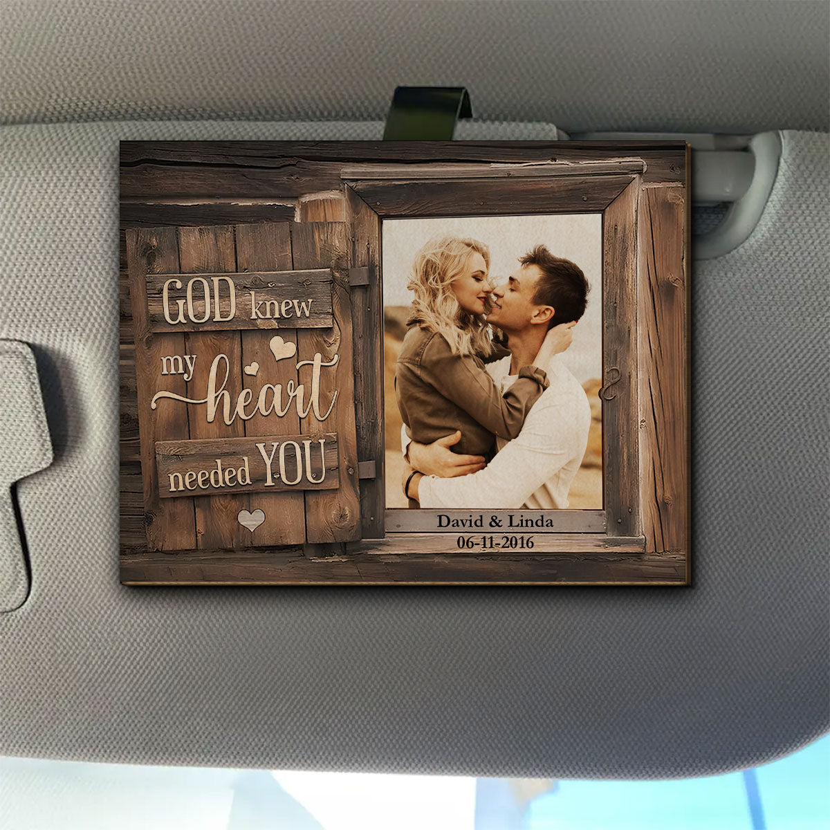 My Heart Needs You - Personalized Custom Car Visor Clip