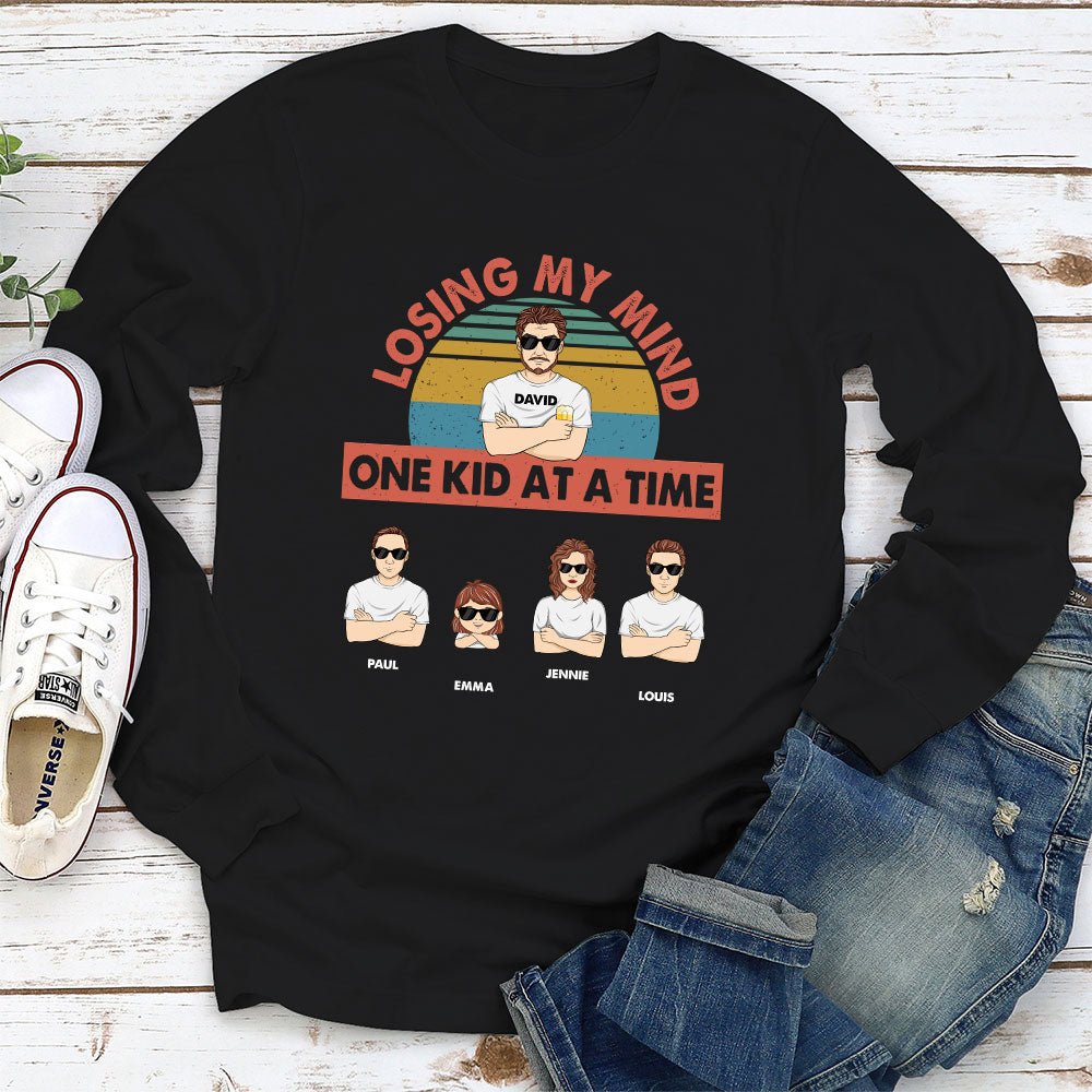 Losing My Mind One Kid At A Time - Personalized Custom Shirt