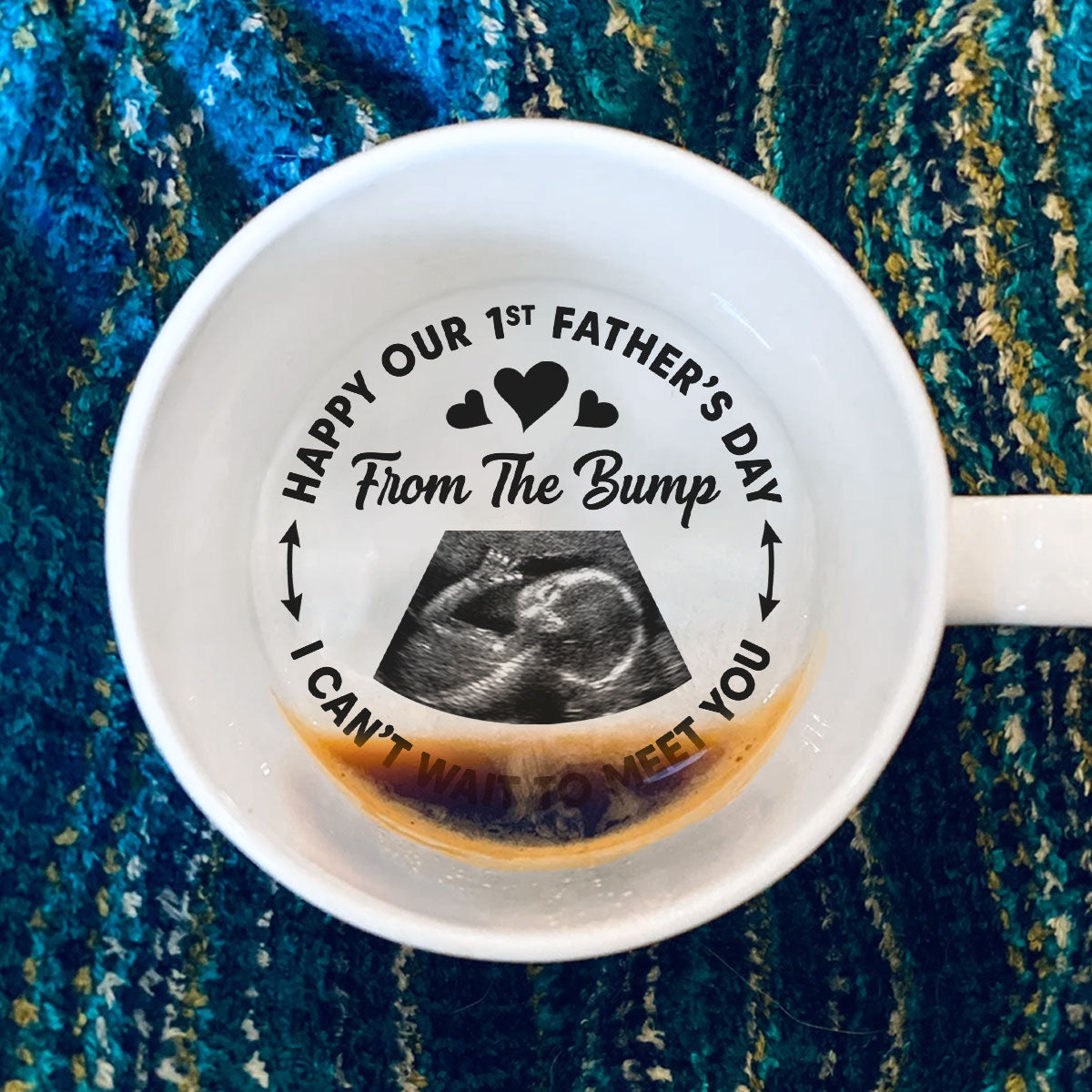 First Father Day - Personalized Custom Hidden Message Mug