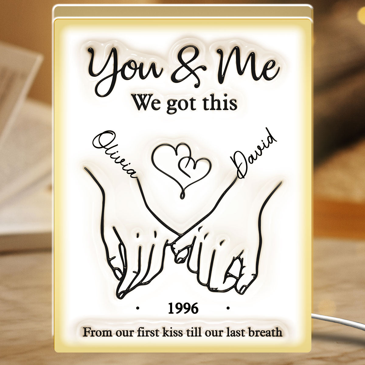 Together Forever - Personalized Custom Light Box