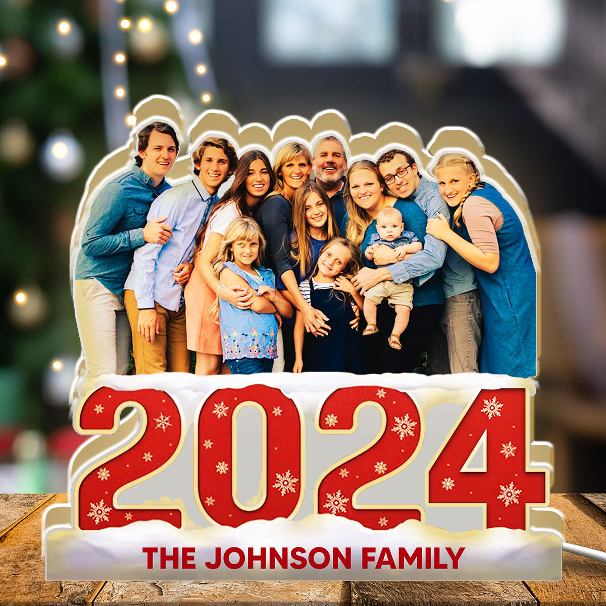 Custom Photo Family 2024 - Personalized Custom Light Box