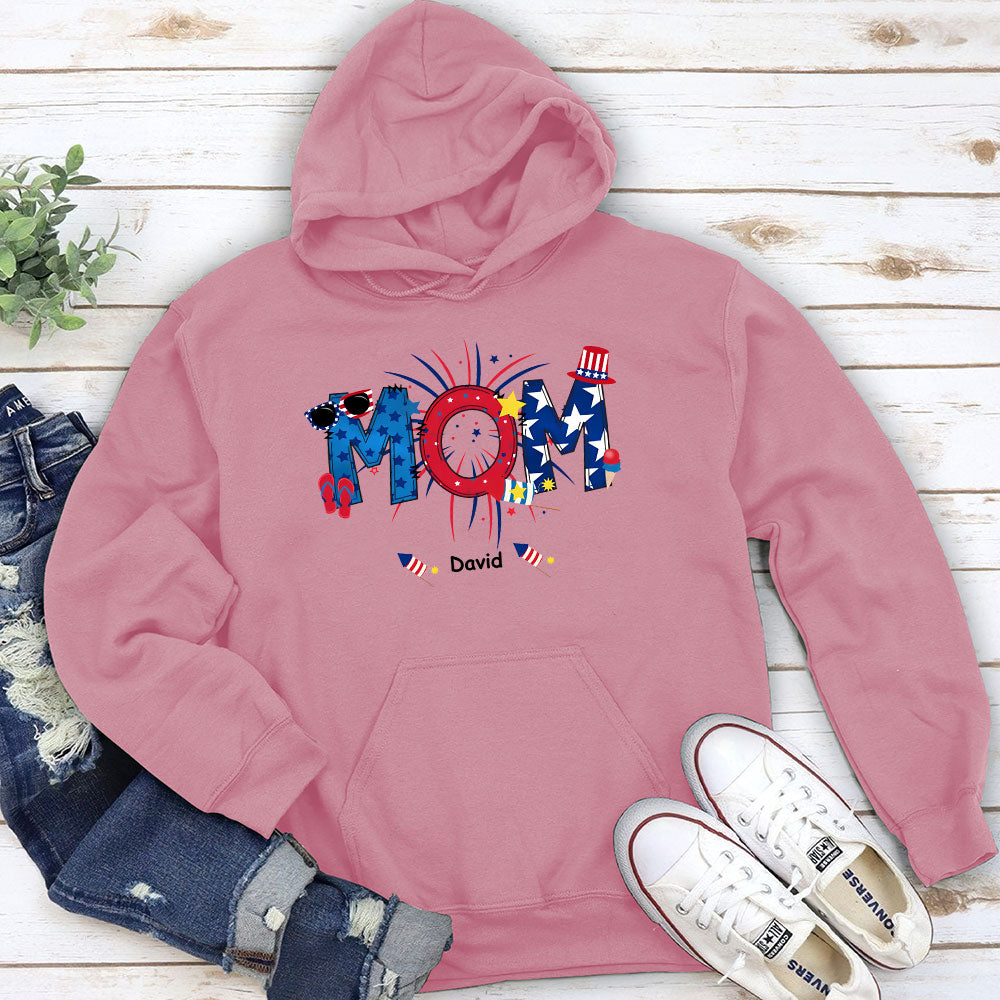 Great Mom Happy Holidays - Personalized Custom Hoodie