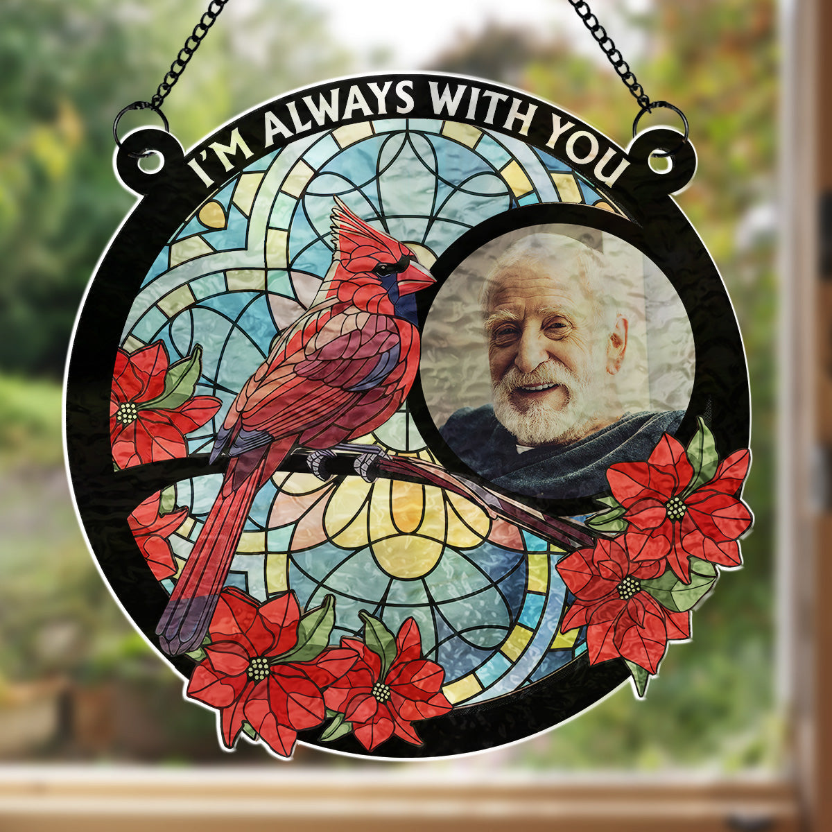 Always With You - Personalized Custom Wavy Suncatcher