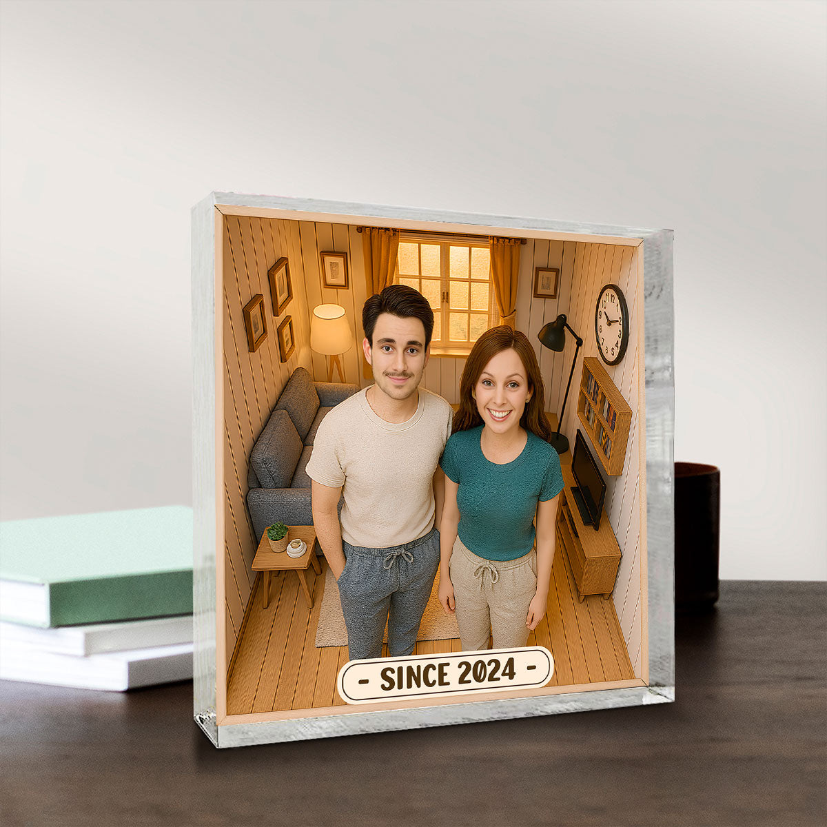 Our Home Romantic - Personalized Custom Acrylic Plaque