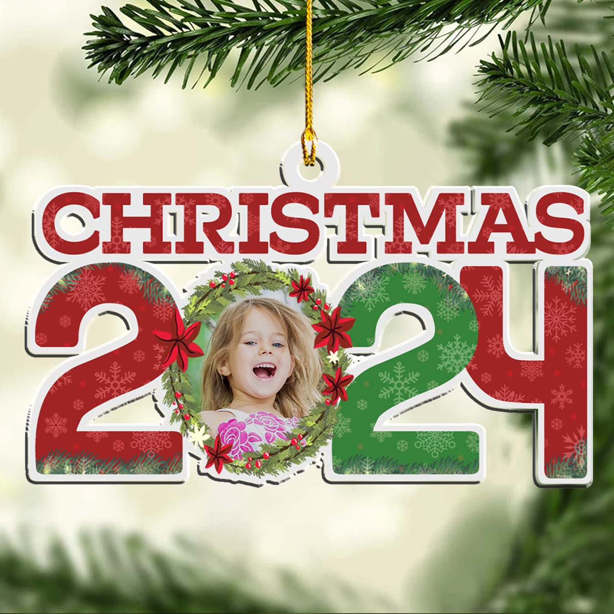 Custom Face Christmas - Personalized Custom Acrylic Ornament