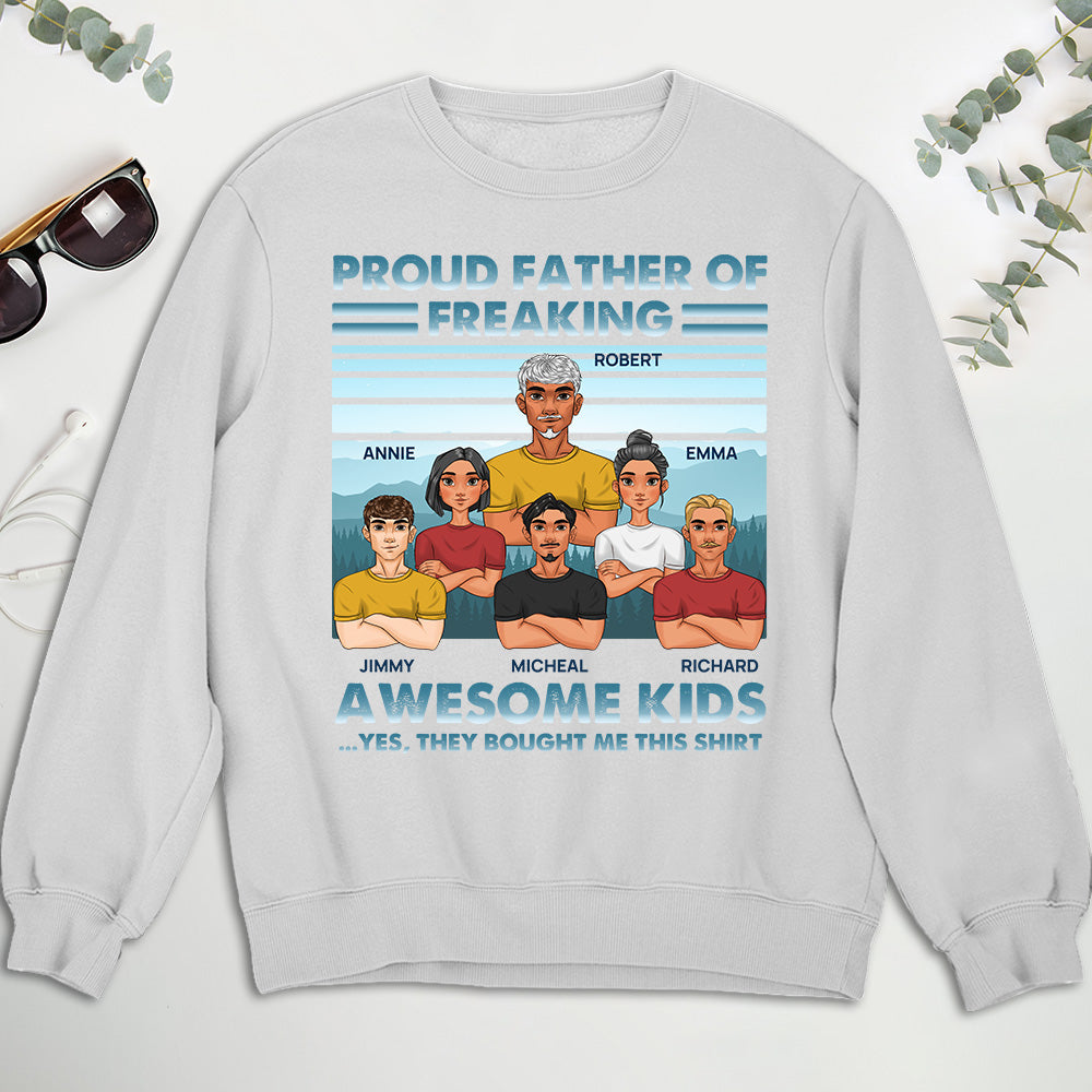 Proud Father - Personalized Custom Shirt