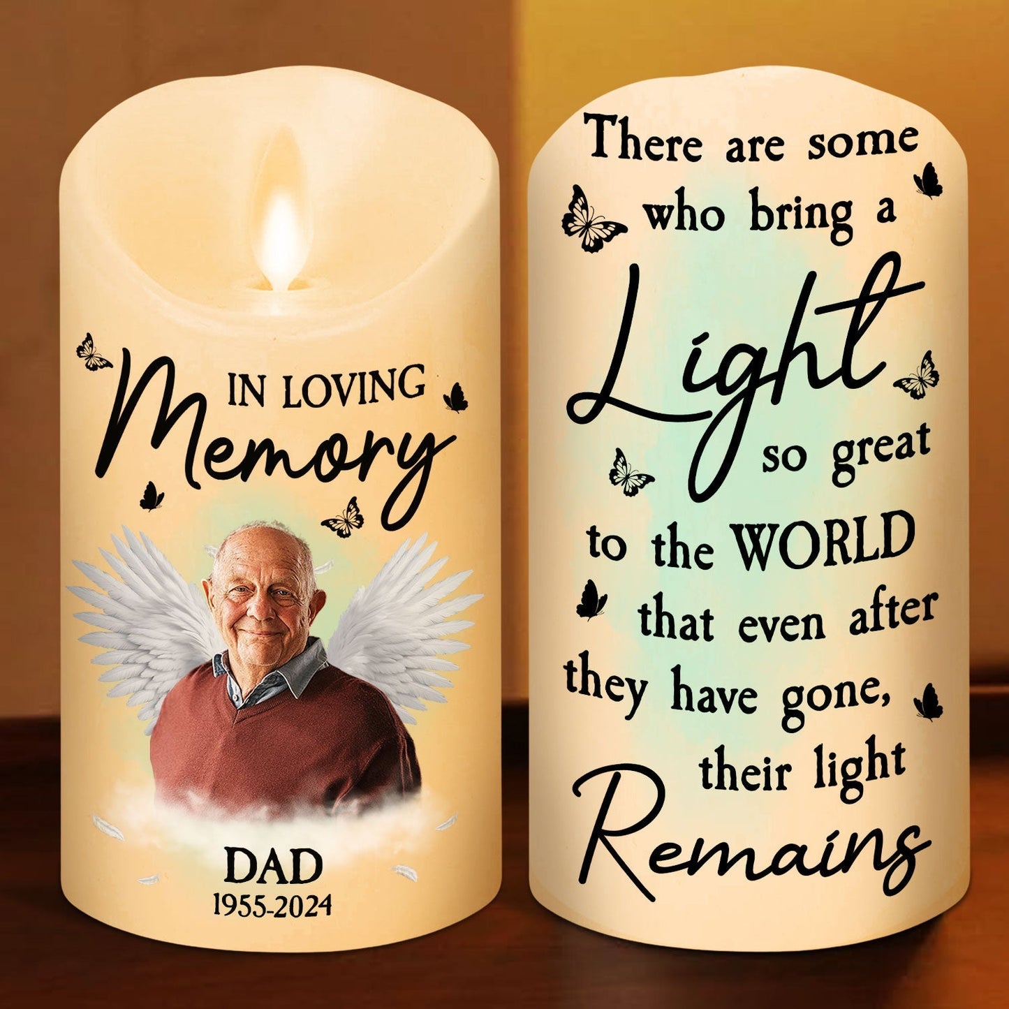 In Loving Memory - Personalized Custom LED Candle