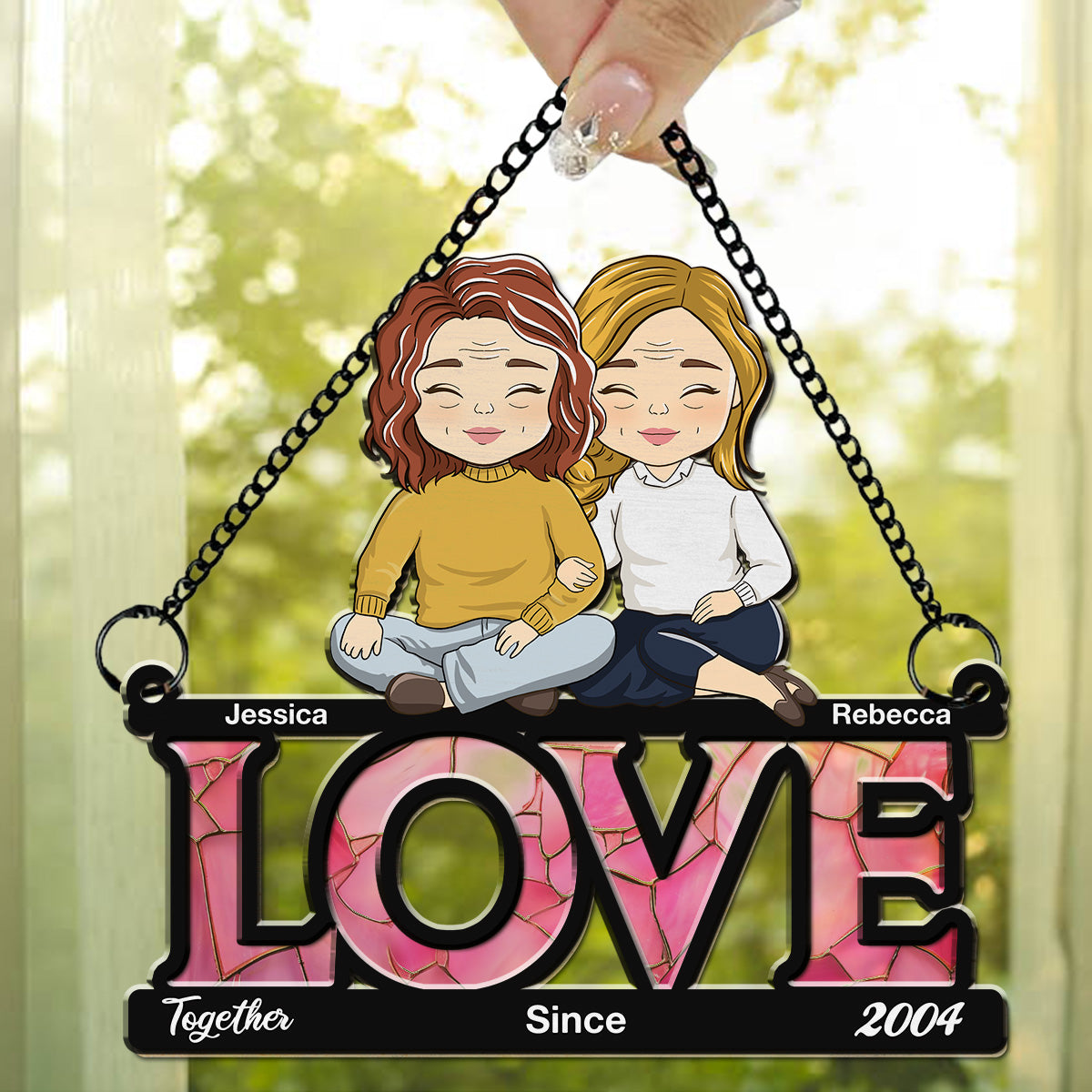 Together - Personalized Custom Suncatcher