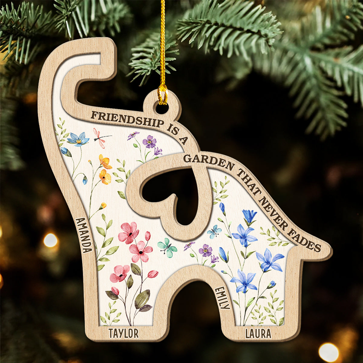 Never Faded Garden - Personalized Custom Wood Ornament