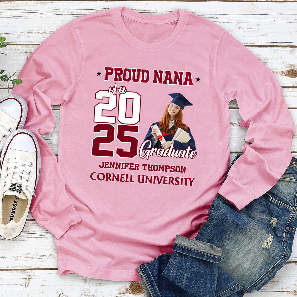 Proud Mom Of A Graduate 2025 - Personalized Custom Shirt