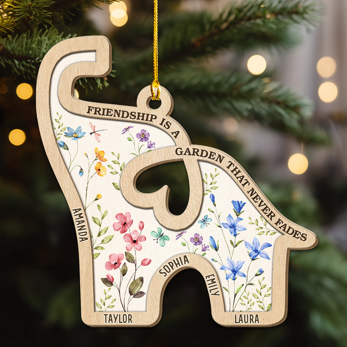 Never Faded Garden - Personalized Custom Wood Ornament