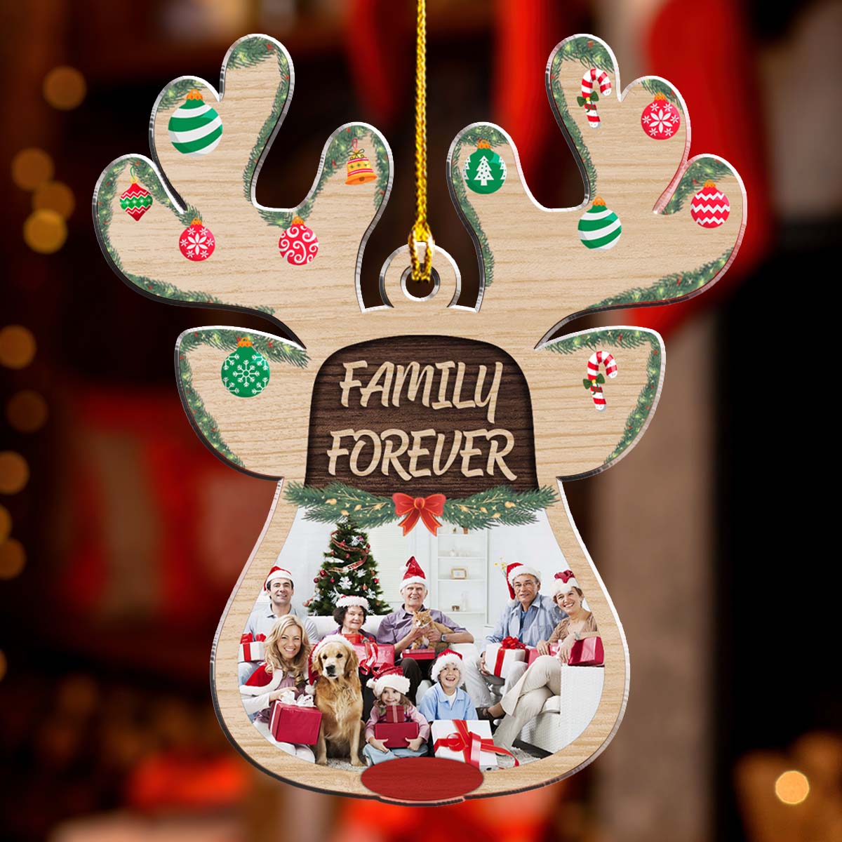 Cozy Holiday - Personalized Custom Acrylic Ornament