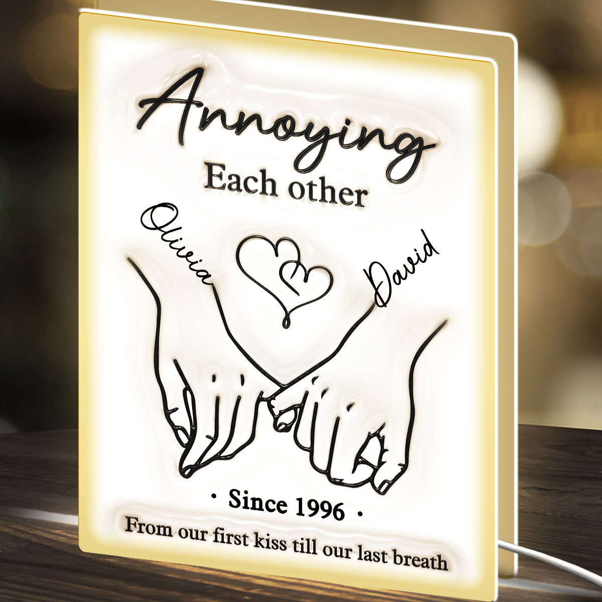 Together Forever - Personalized Custom Light Box