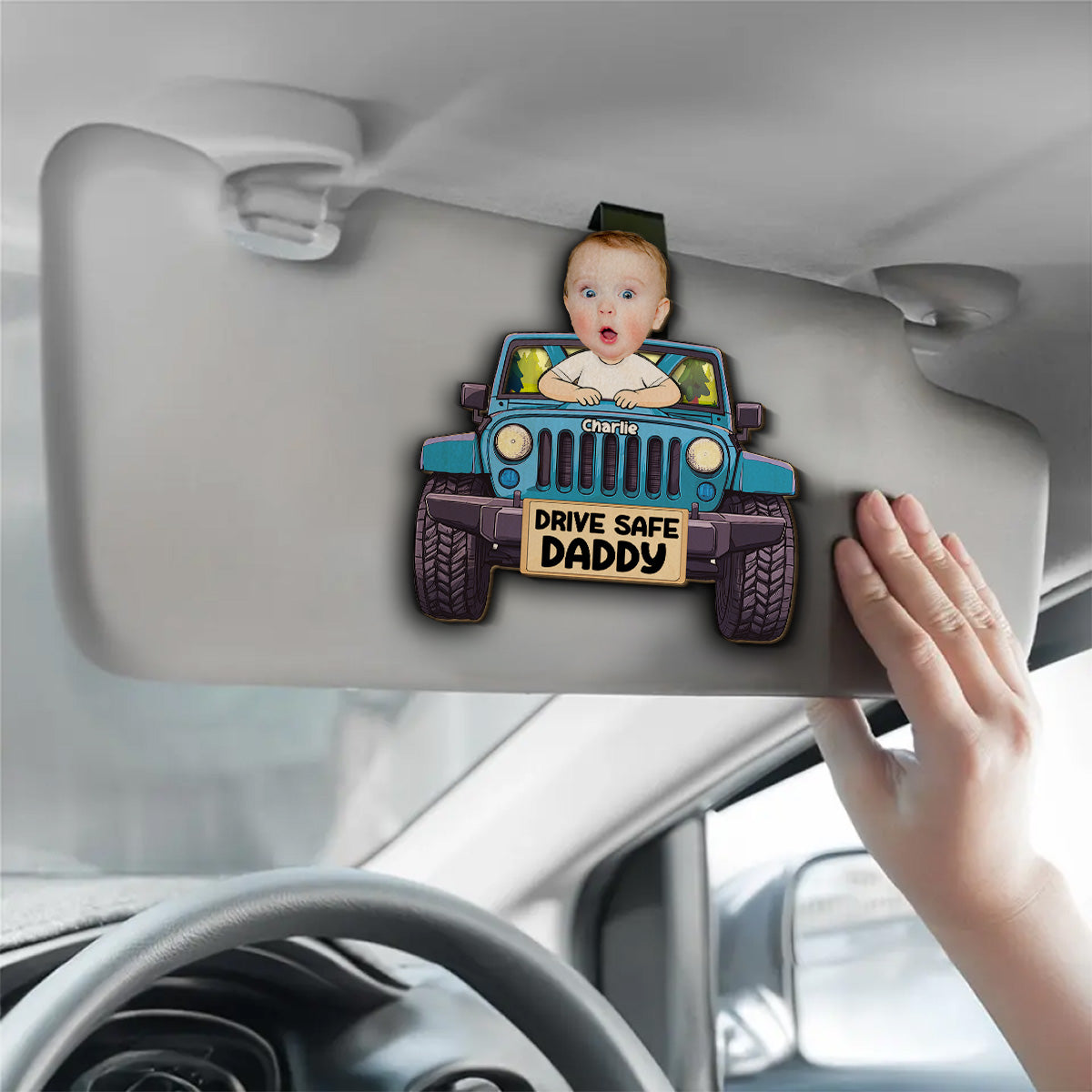 Drive Safe I Love You Dad - Personalized Custom Car Visor Clip