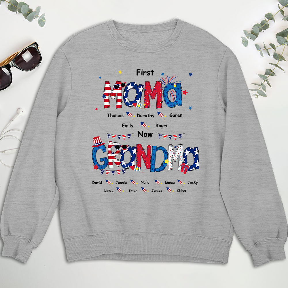 Happiness Is Being A Mom - Personalized Custom Sweatshirt