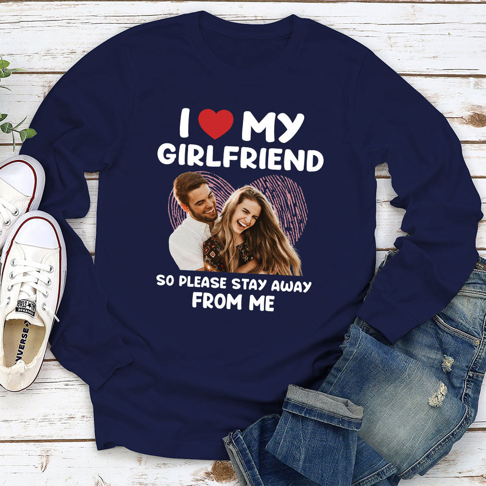 My Girlfriend - Personalized Custom Long Sleeve T-shirt