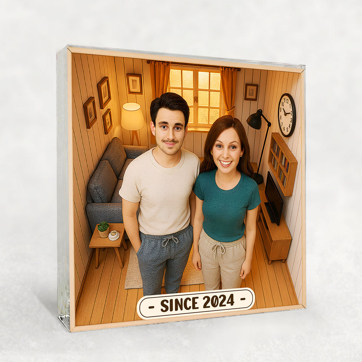 Our Home Romantic - Personalized Custom Acrylic Plaque