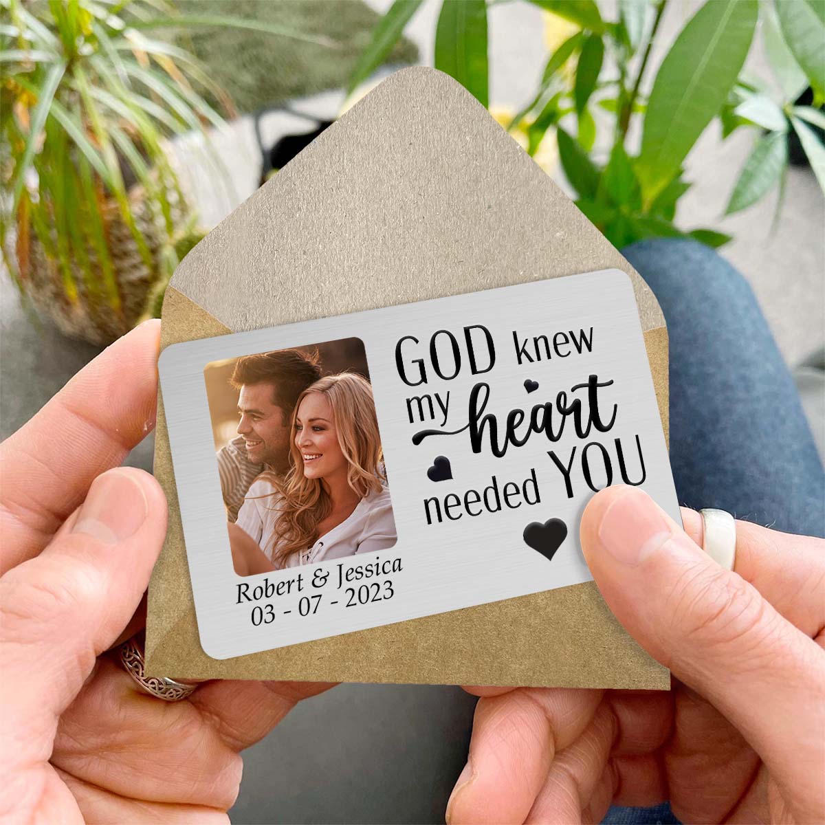 My Heart Needs You - Personalized Custom Wallet Card