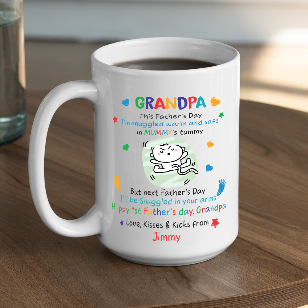 First Father's Day - Personalized Custom Coffee Mug