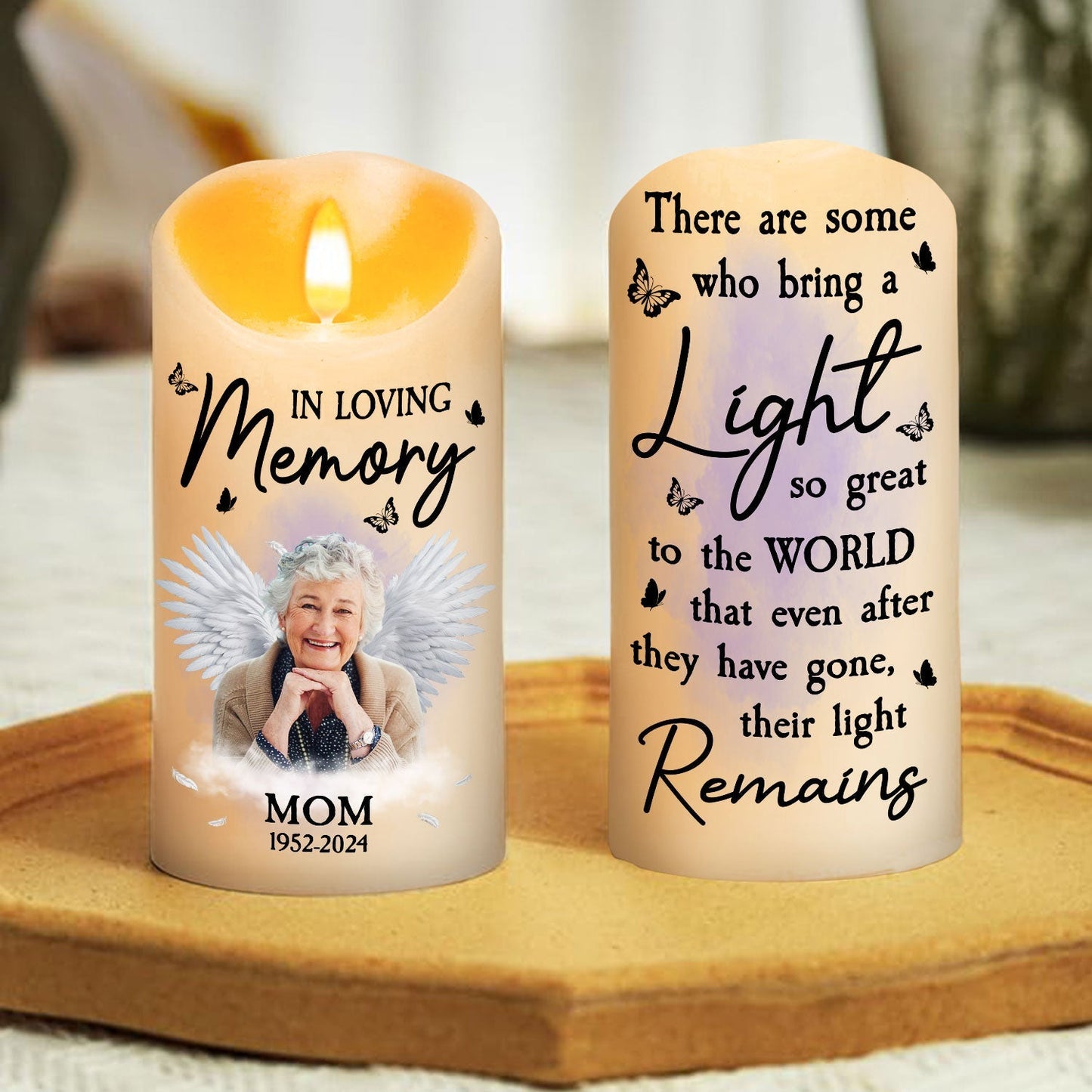 In Loving Memory - Personalized Custom LED Candle