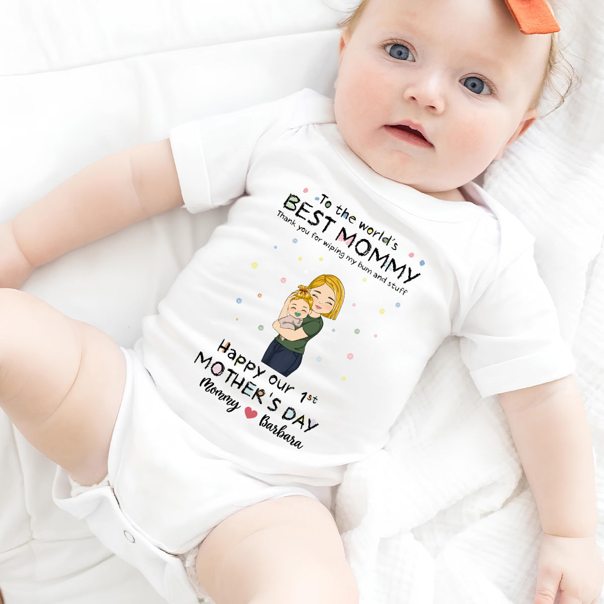 Wiping My Bum - Personalized Custom Baby Onesie