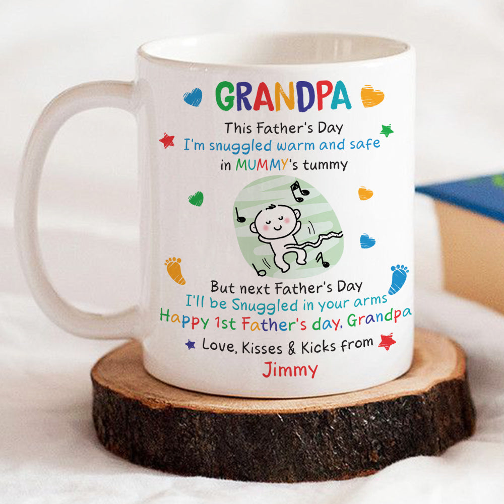 First Father's Day - Personalized Custom Coffee Mug