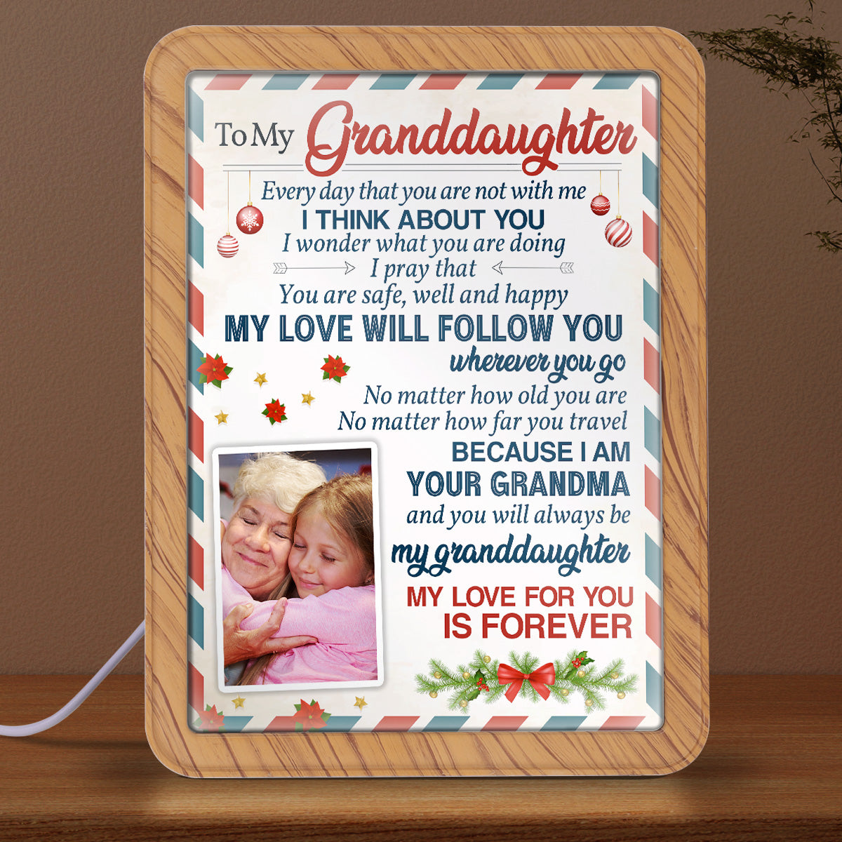 My Love Will Follow You Wherever You Go - Personalized Custom Magic Mirror