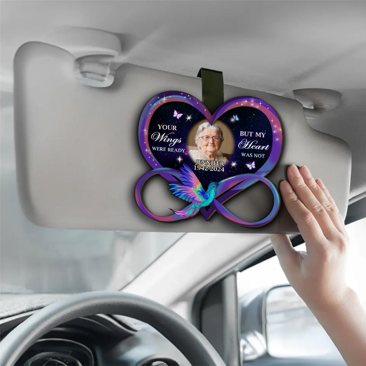 Keep You By My Side - Personalized Custom Car Visor Clip