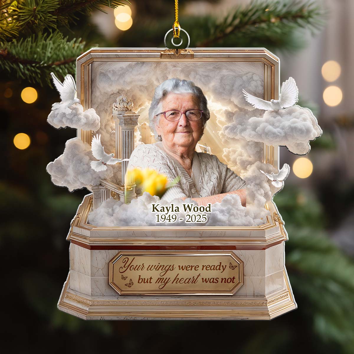 Your Wings Were Ready - Personalized Custom Acrylic Ornament