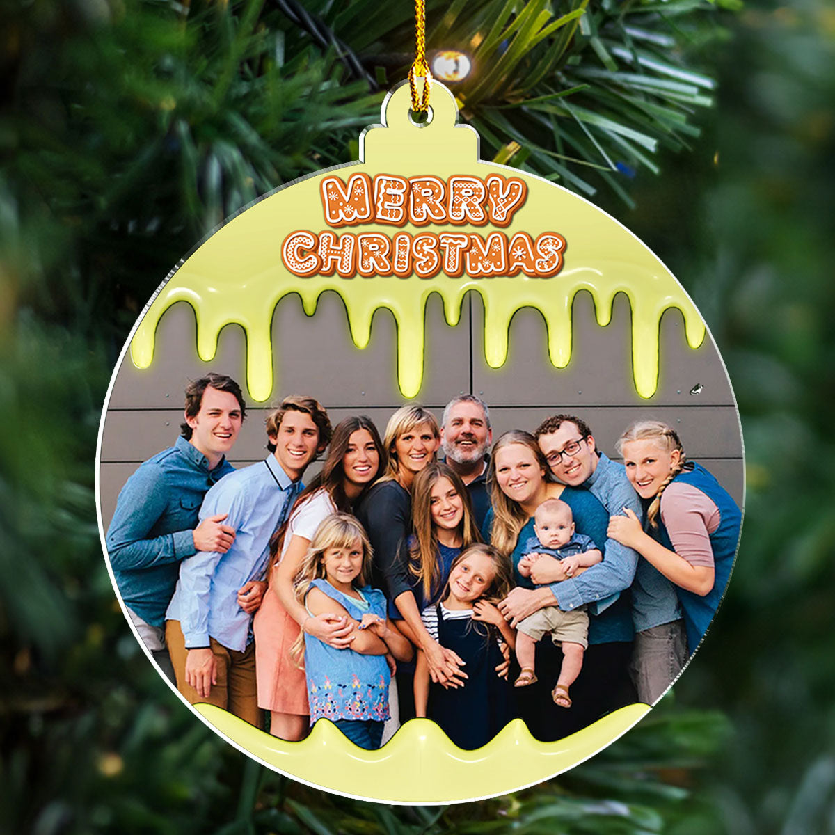 Merry Christmas 2024 - Personalized Custom Acrylic Ornament