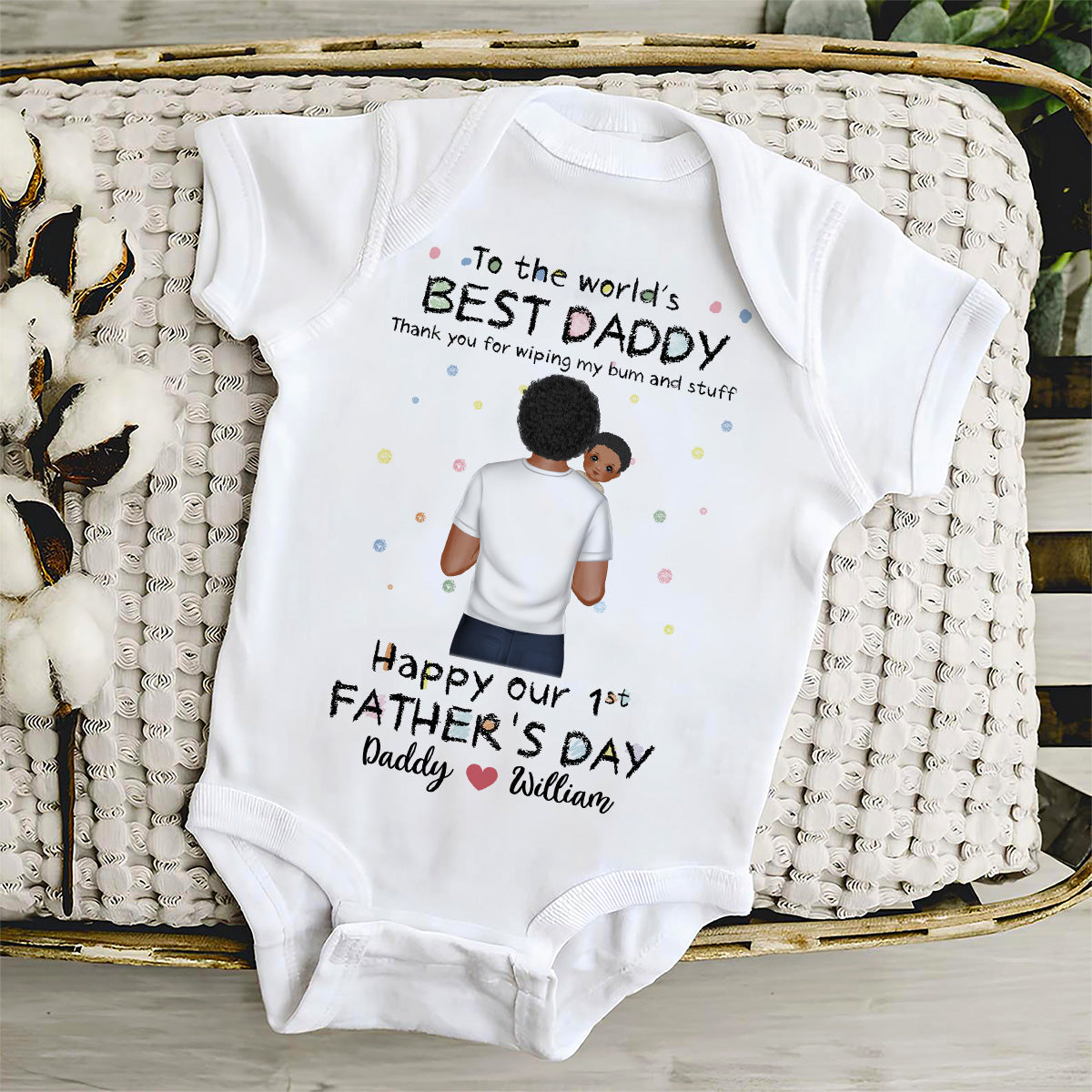 Wiping My Bum Version 2 - Personalized Custom Baby Onesie